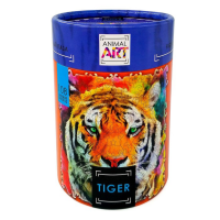 Фигурный деревянный пазл "ANIMAL ART" Тигр 108 деталей